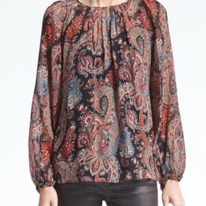 Paisley Print  Banana Republic x Olivia Palermo blouse